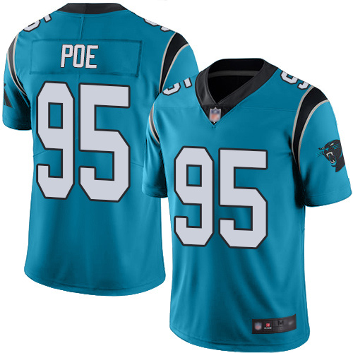 Carolina Panthers Limited Blue Men Dontari Poe Alternate Jersey NFL Football 95 Vapor Untouchable